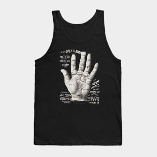 Palm Reading Chart Tank Top